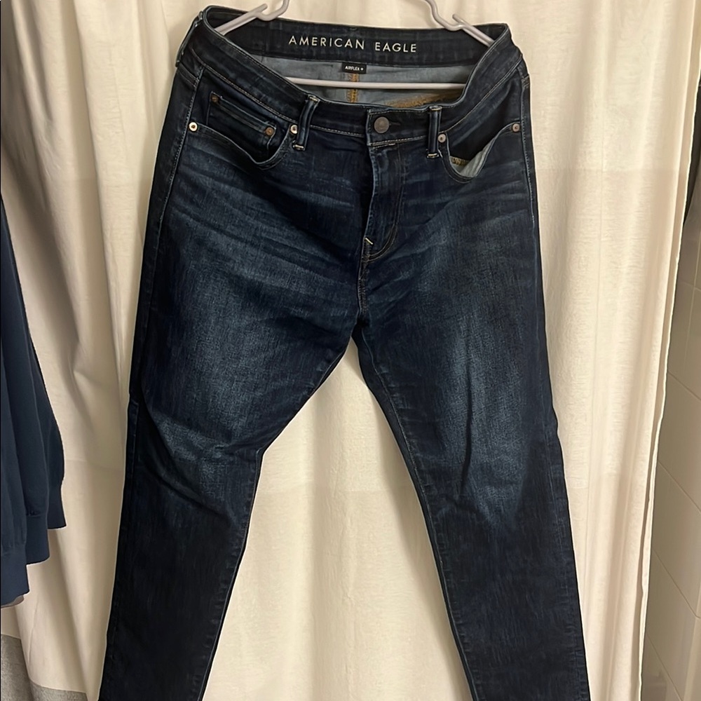 American Eagle Outfitters Dark Blue Straight Jeans
